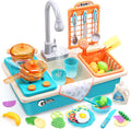 Kids Kitchen Play Sink | Running Water & Dishwasher Toy 💧