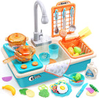 Kids Kitchen Play Sink | Running Water & Dishwasher Toy 💧