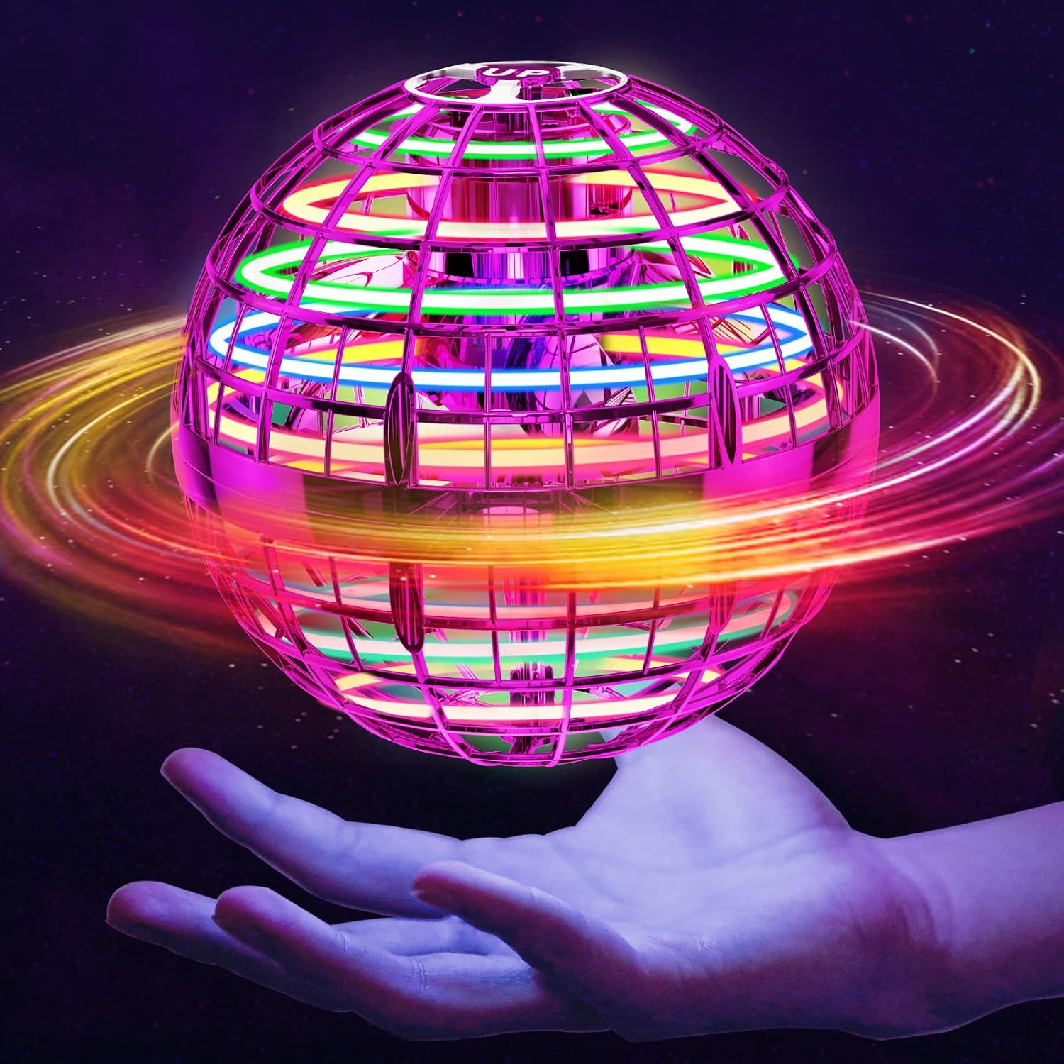 Magic LED Flying Orb Ball | Hand-Controlled Hover Toy 🔮✨