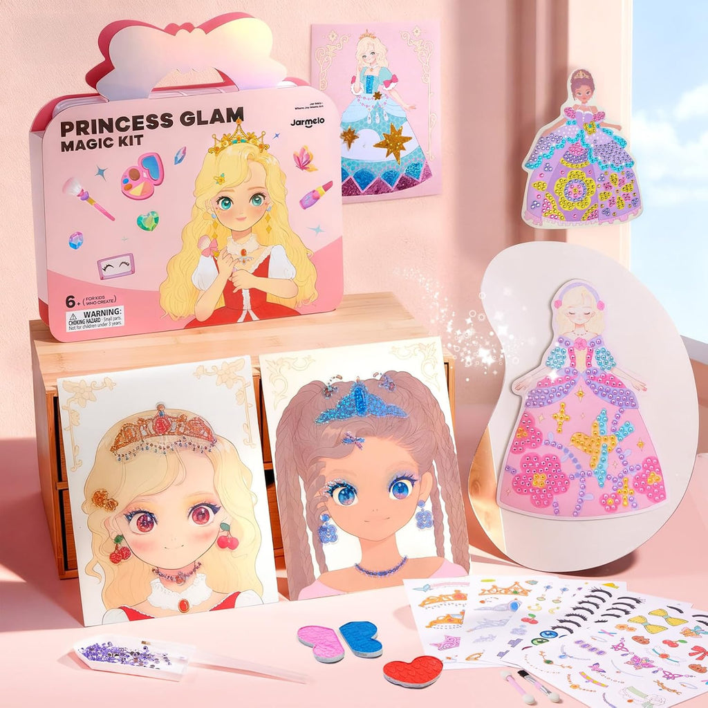 4-in-1 Princess Art Studio | Makeup, Gems & Foil Craft Book 👑