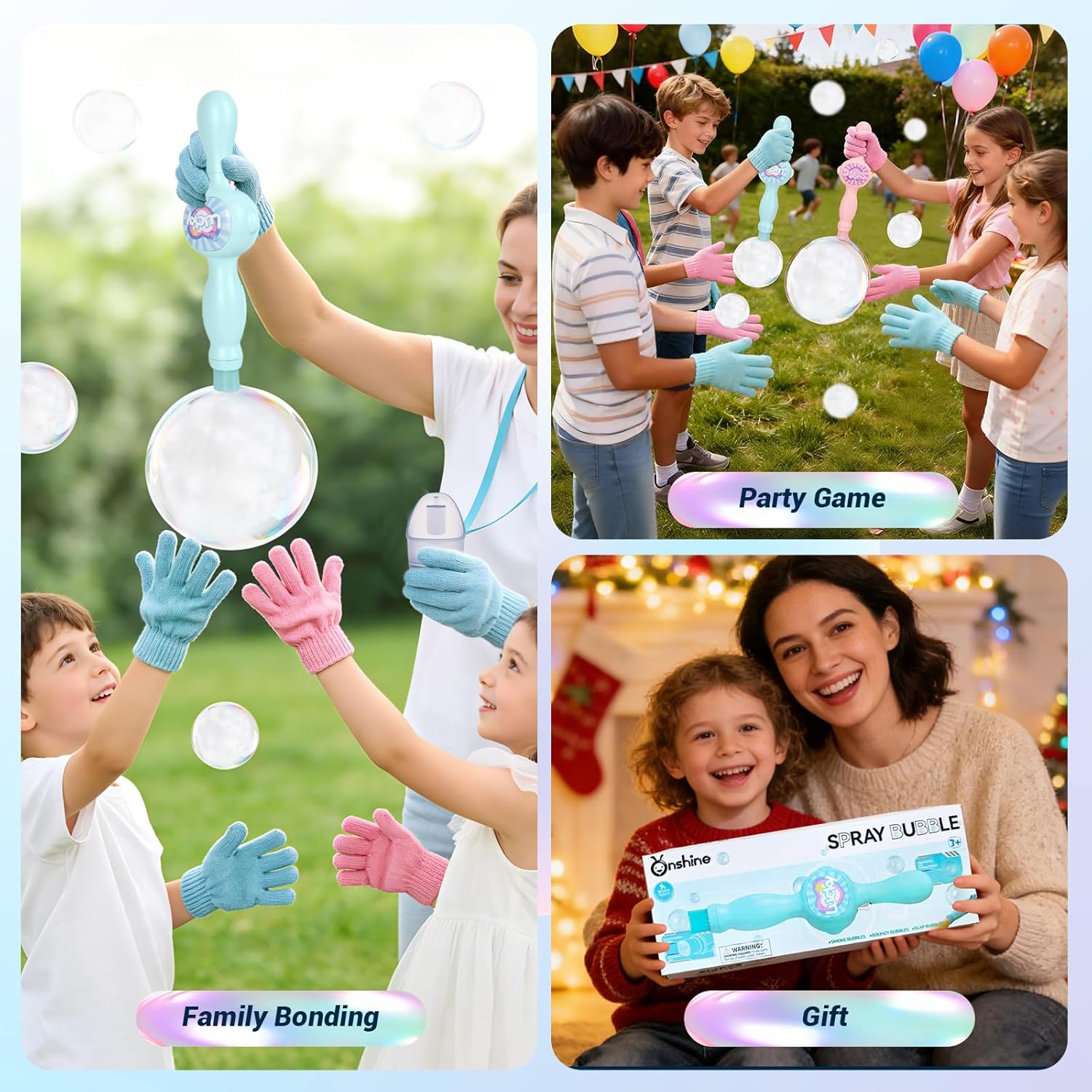 Elastic Bubble Wand - Fog-Filled Bubbles with Lights & Music 🫧💨