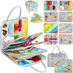 Montessori Busy Board | Sensory Activity Book for Toddlers 🧩