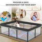 All-in-One Foldable Baby Playpen with Mat & 50 Ocean Balls 👶✨
