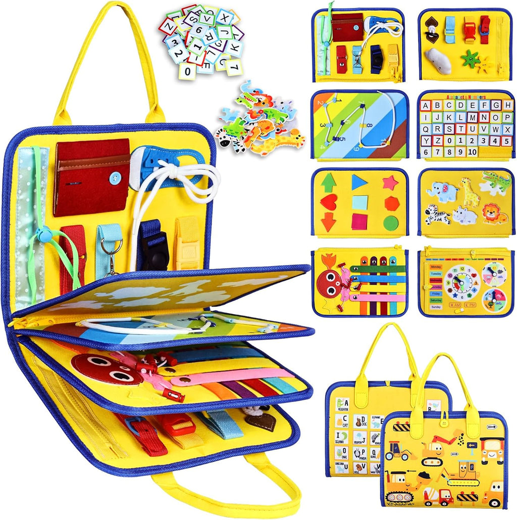 Montessori Busy Board | Sensory Activity Book for Toddlers 🧩