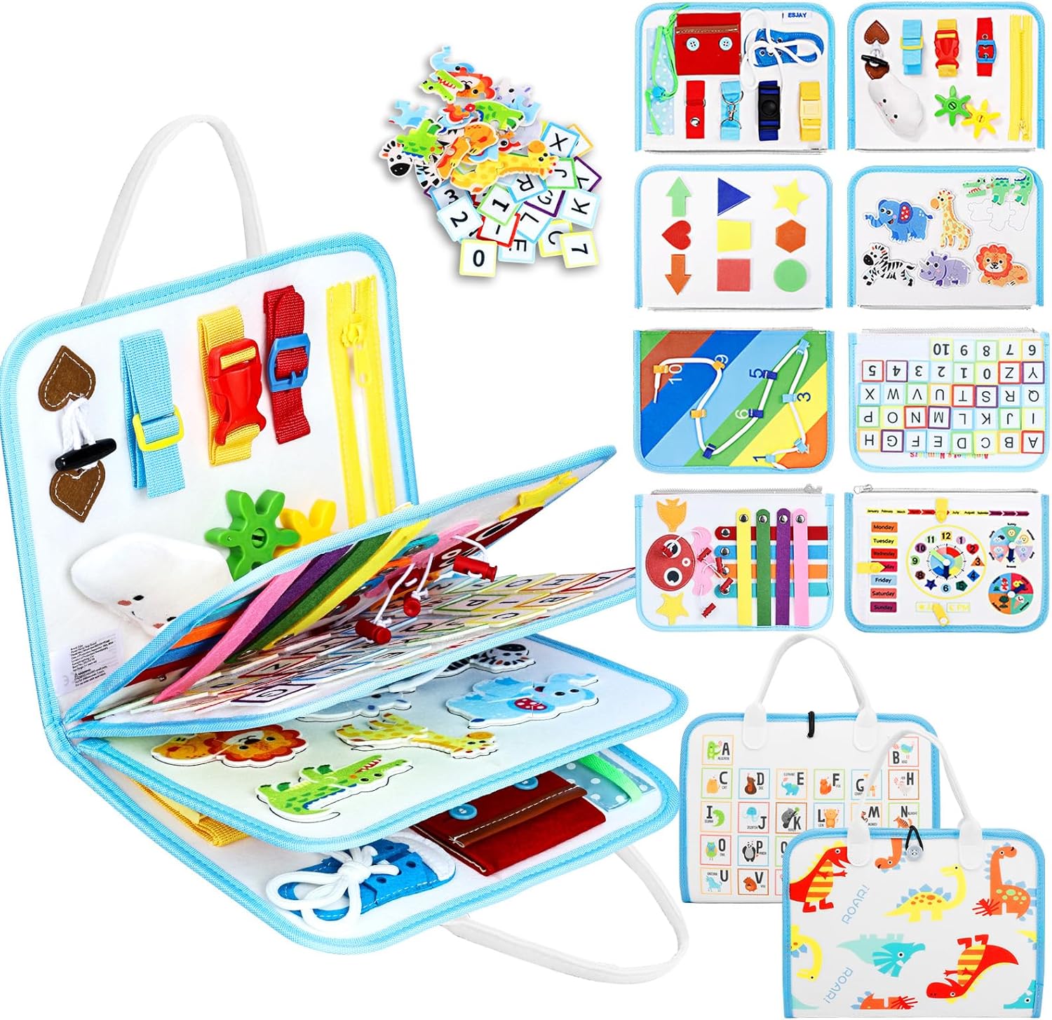 Montessori Busy Board | Sensory Activity Book for Toddlers 🧩