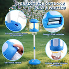 4-in-1 Standing Bubble Machine - High-Output Blower with Lights & Music 🫧✨