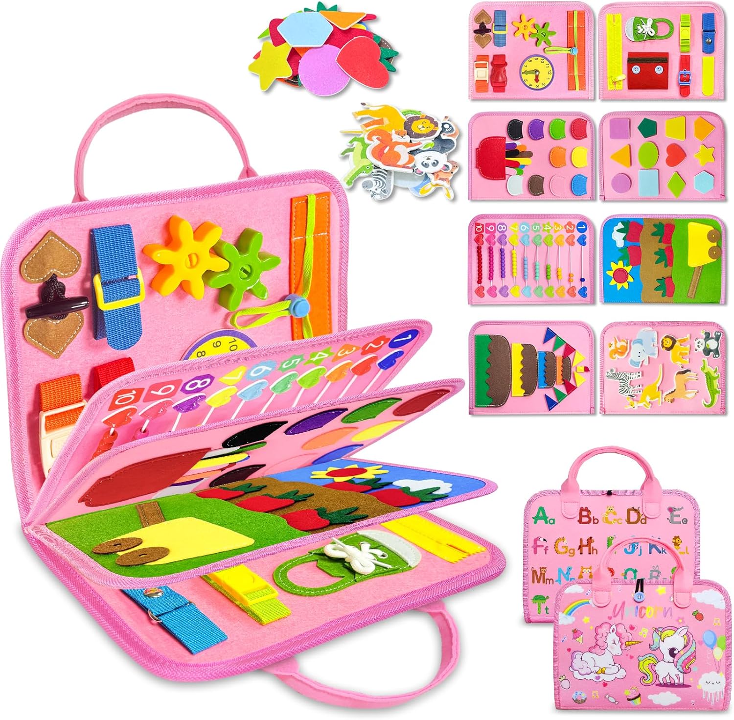 Montessori Busy Board | Sensory Activity Book for Toddlers 🧩