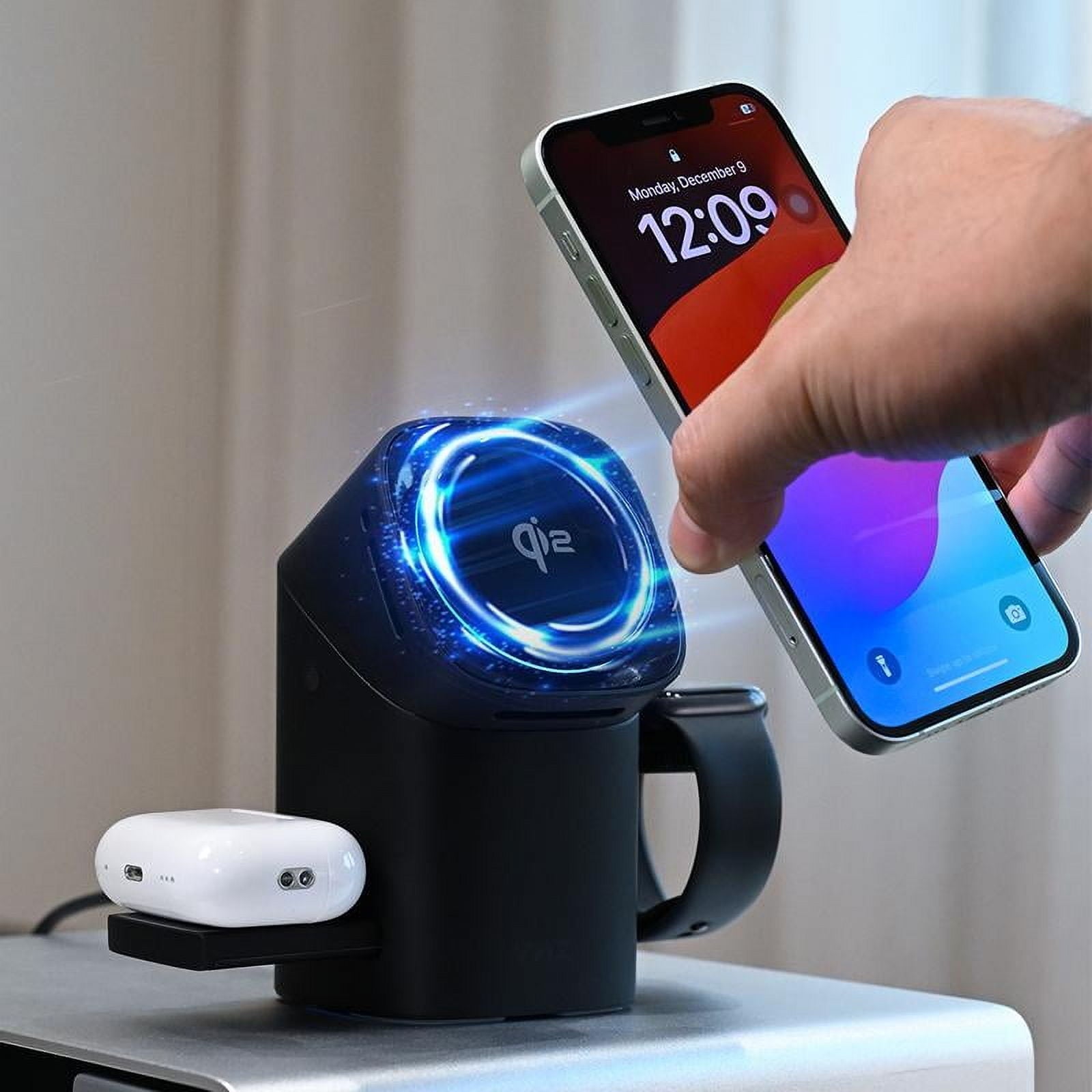 Three in one wireless charger