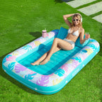 4-in-1 Inflatable Tanning Pool - 216cm Luxury Shared Lounge ☀️🌊