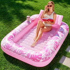 4-in-1 Inflatable Tanning Pool - 216cm Luxury Shared Lounge ☀️🌊