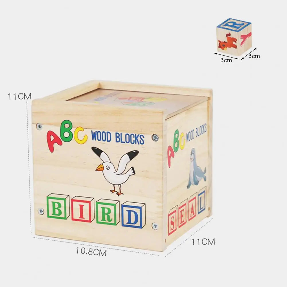 Alphabet Wooden Building Block  Abc & Number