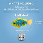 Magic Glowing Robot Fish (4-Pack) - Water-Activated LED Swimming Toys 🐠✨