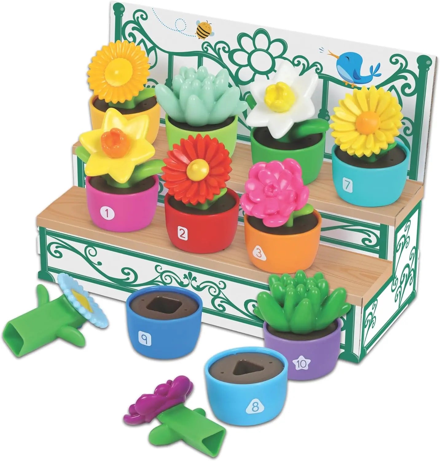 Shape & Colour Learning Garden | Montessori Fine Motor Toy 🌸✨