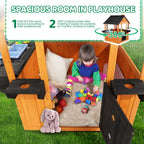 Deluxe Wooden Playhouse - All-in-One Garden Activity Station 🏠🌳