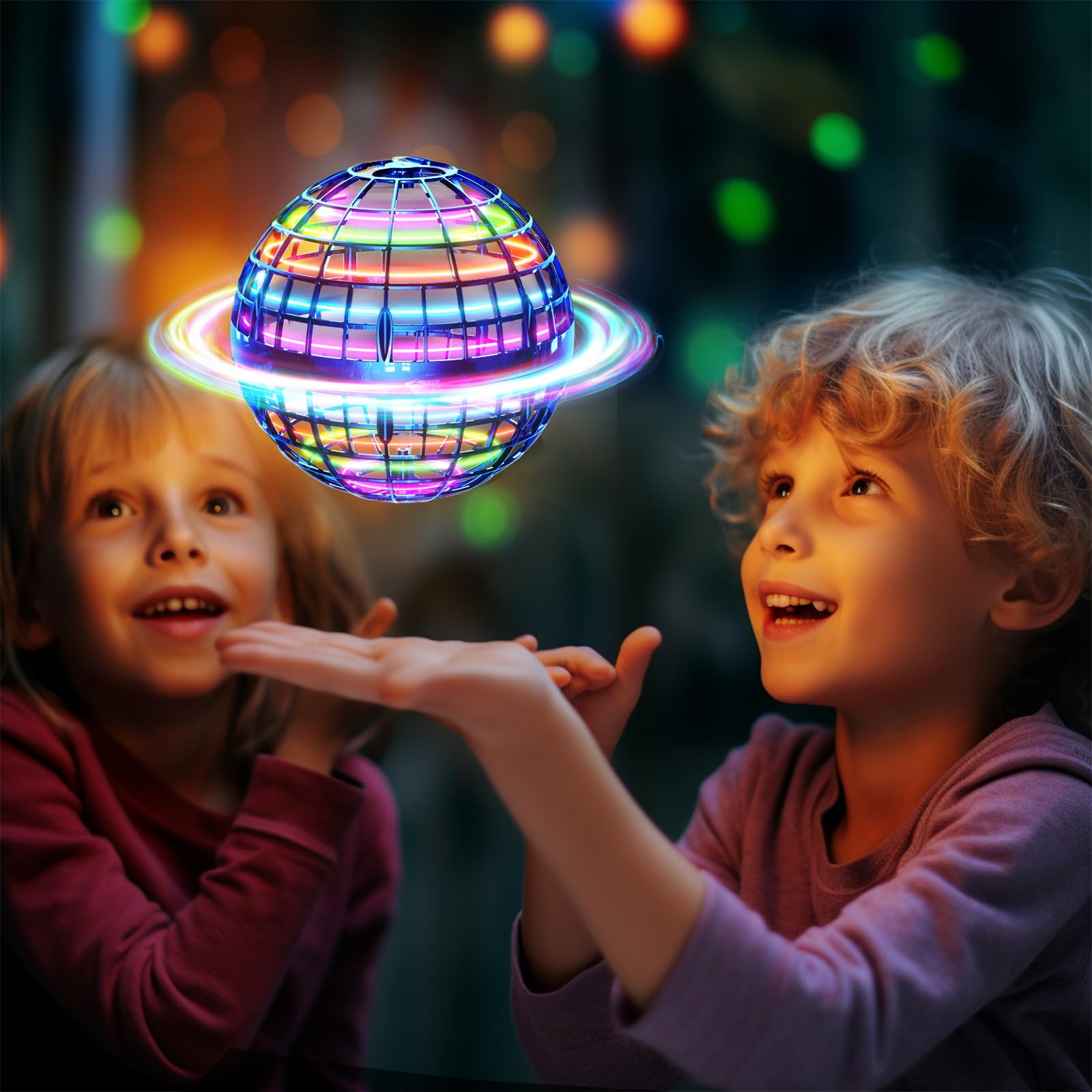 Magic LED Flying Orb Ball | Hand-Controlled Hover Toy 🔮✨