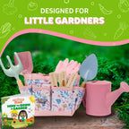 Kids Floral Garden Tool Set | 10-Piece Toddler Gardening Kit 🌿