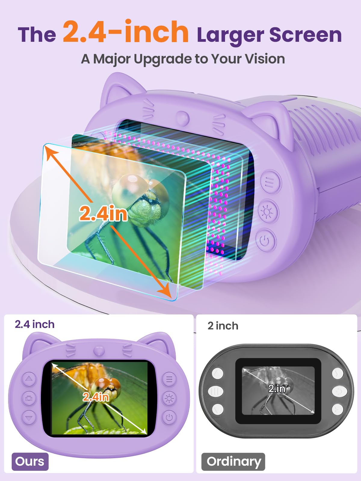 1000X Portable Kids Microscope - 2.4" HD Screen Discovery Kit 🔬✨
