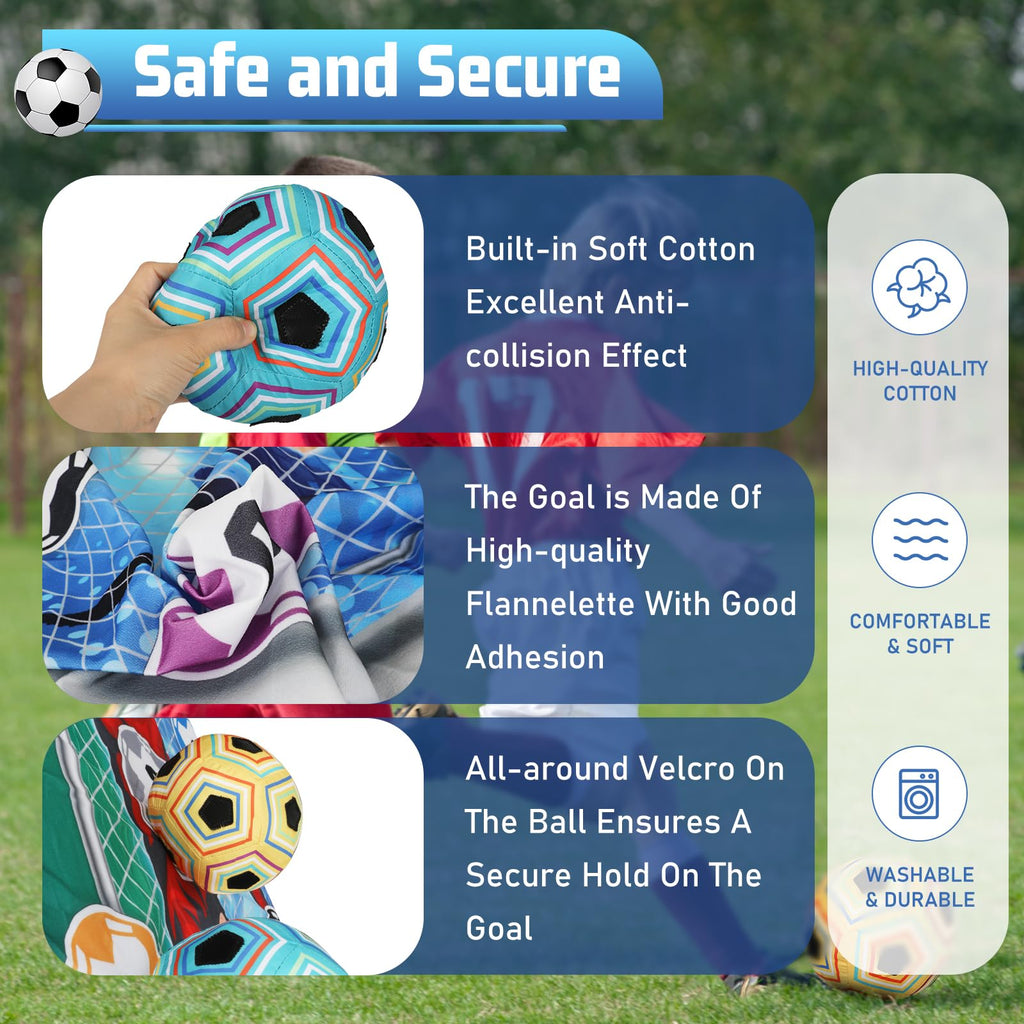 2-in-1 Kick & Score Soccer Target Set - Indoor Safe & Outdoor Ready ⚽️🥅