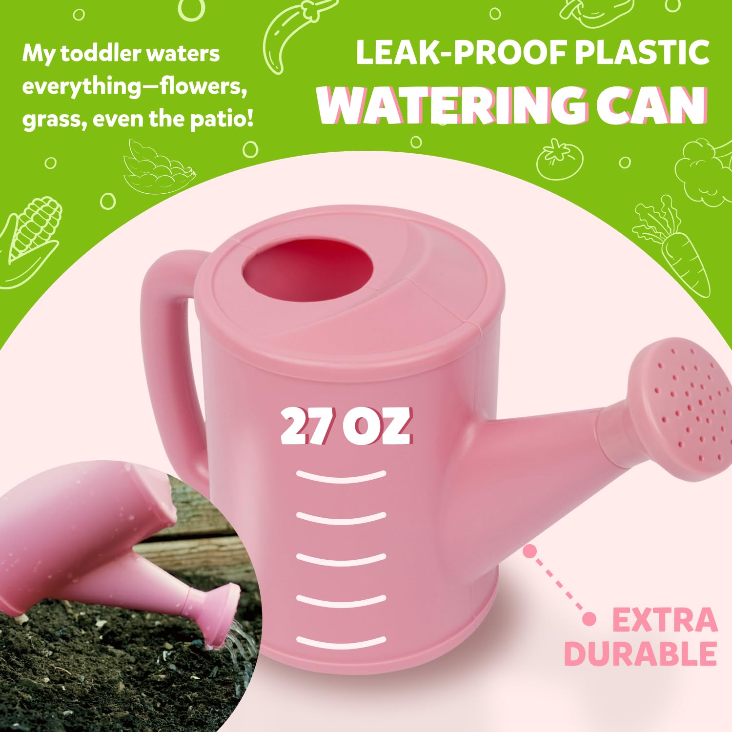 Kids Floral Garden Tool Set | 10-Piece Toddler Gardening Kit 🌿