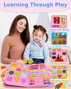 Montessori Busy Board | Sensory Activity Book for Toddlers 🧩