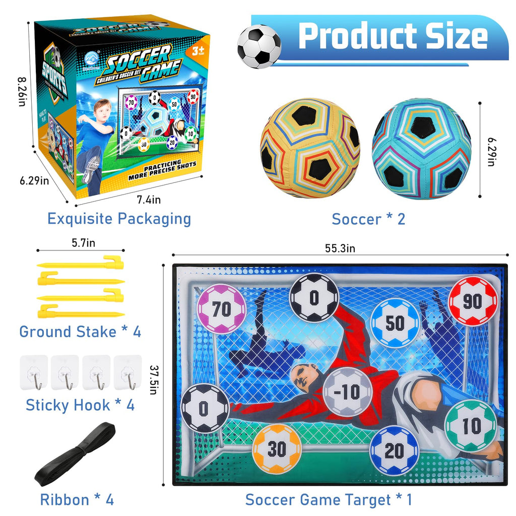 2-in-1 Kick & Score Soccer Target Set - Indoor Safe & Outdoor Ready ⚽️🥅