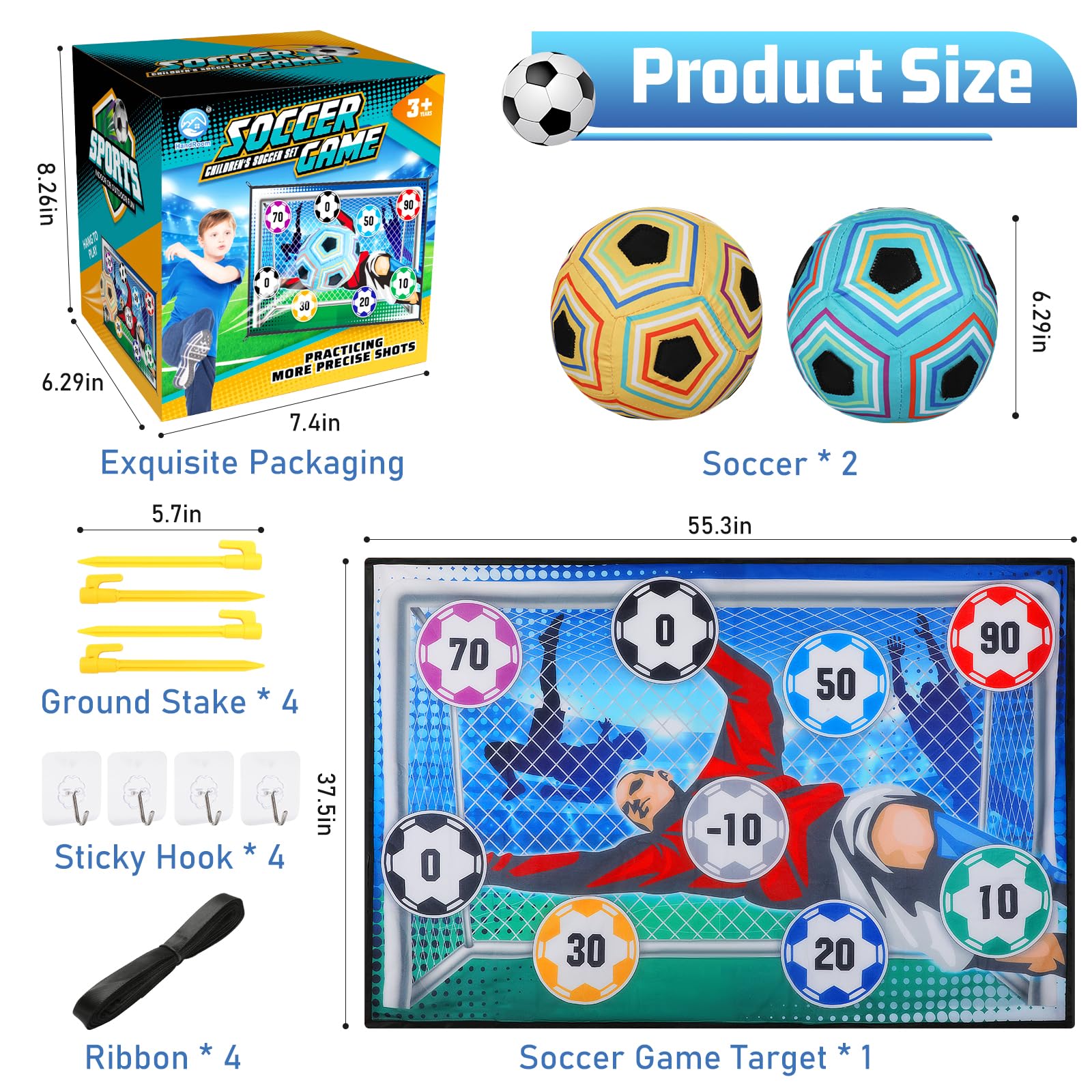 2-in-1 Kick & Score Soccer Target Set - Indoor Safe & Outdoor Ready ⚽️🥅