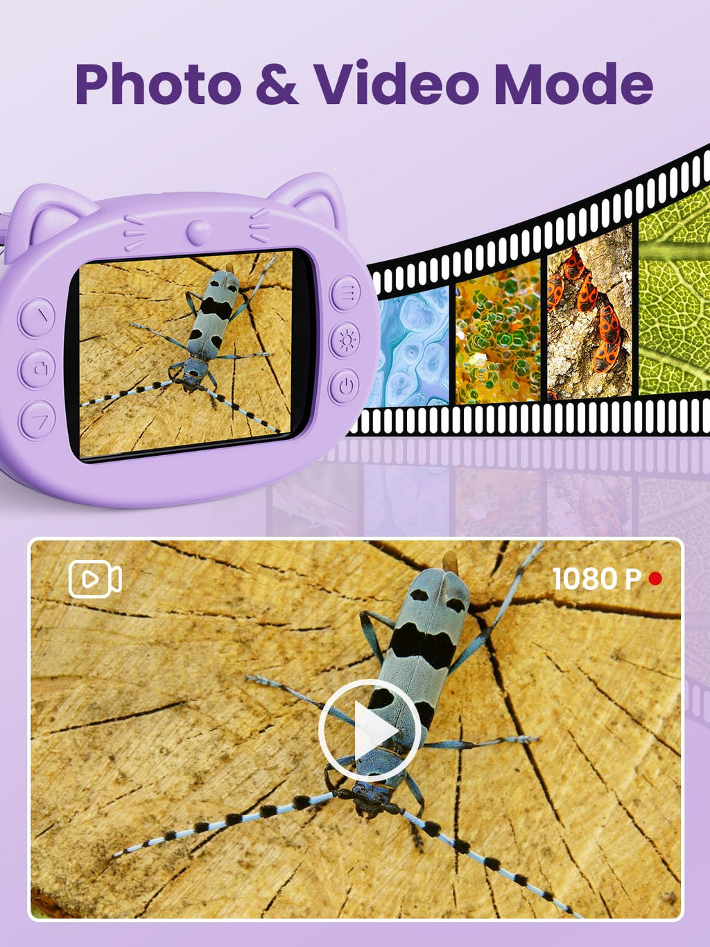 1000X Portable Kids Microscope - 2.4" HD Screen Discovery Kit 🔬✨