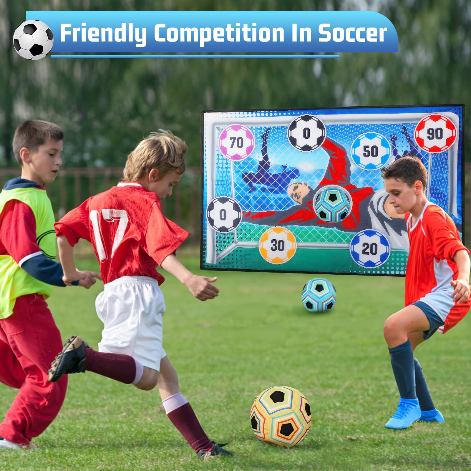 2-in-1 Kick & Score Soccer Target Set - Indoor Safe & Outdoor Ready ⚽️🥅